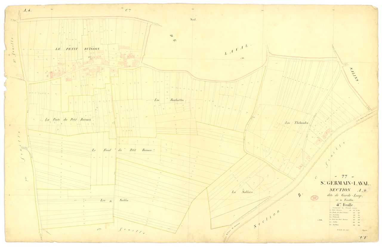 Section A dite du Garde-Loups, en 10 feuilles, 4eme feuille