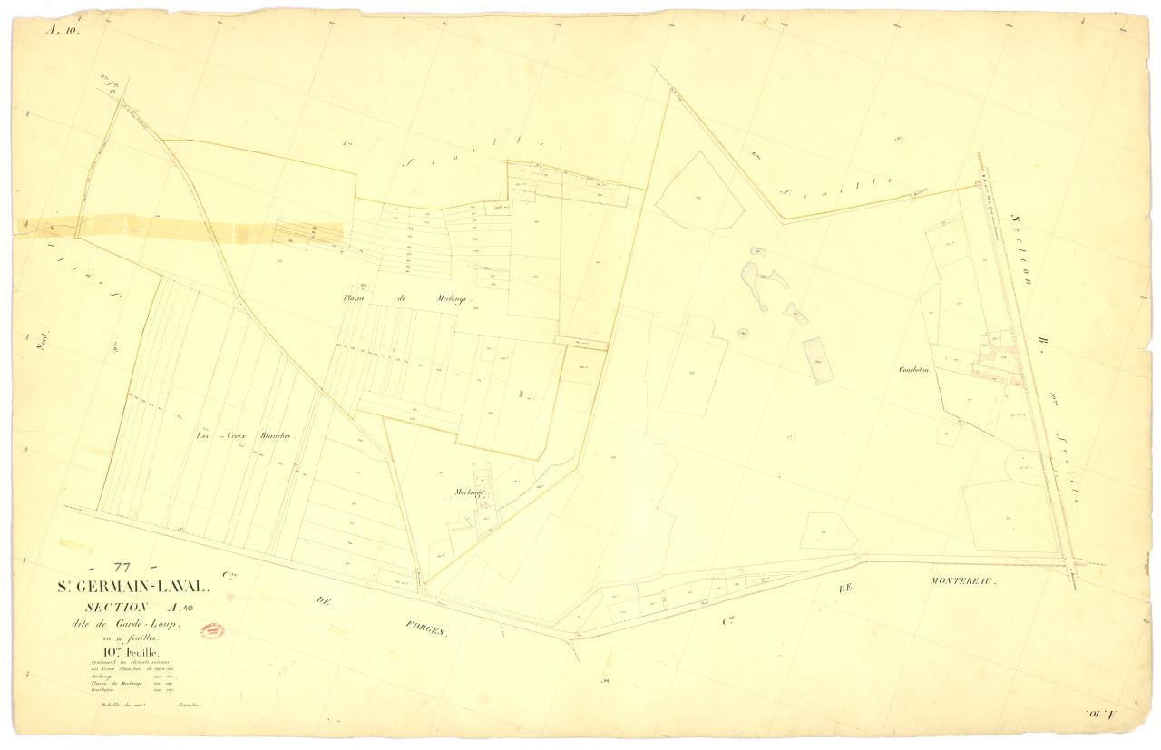 Section A dite du Garde-Loups, en 10 feuilles, 10eme feuille