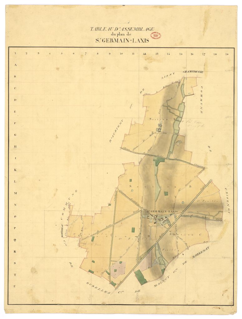 Tableau d'assemblage, 4 sections