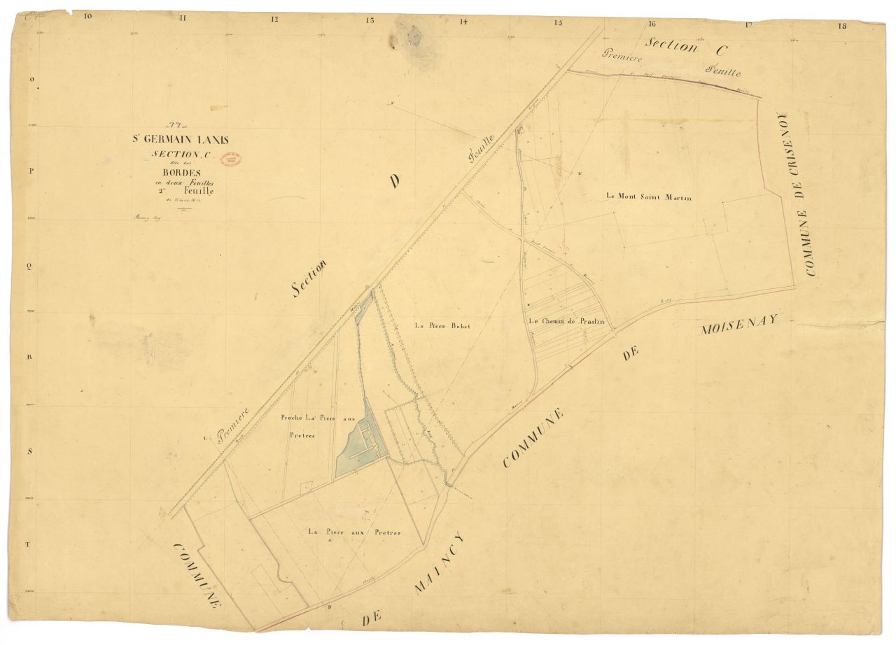 Section C dite des Bordes, en 2 feuilles, 2eme feuille