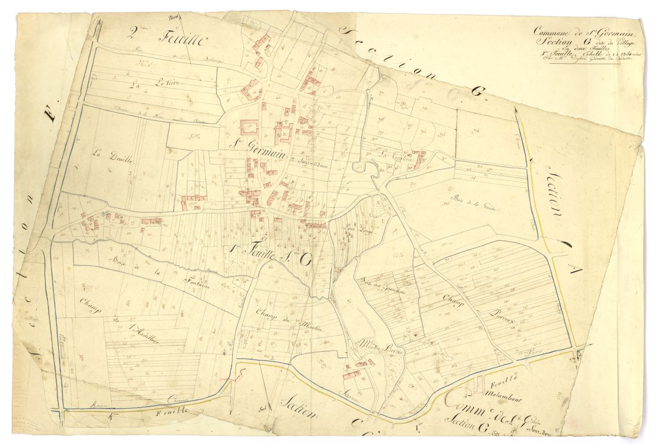 minute, section G, 1ere feuille