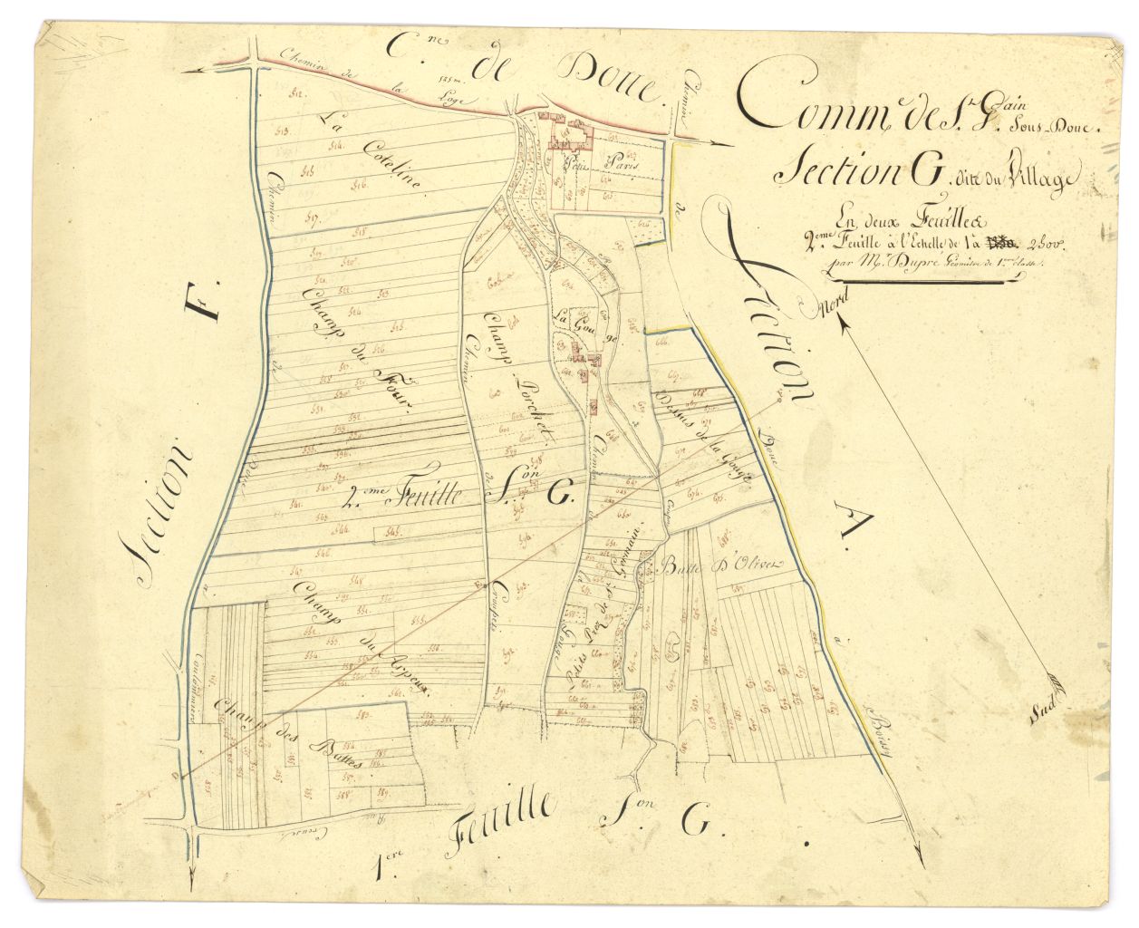 minute, section G, 2eme feuille