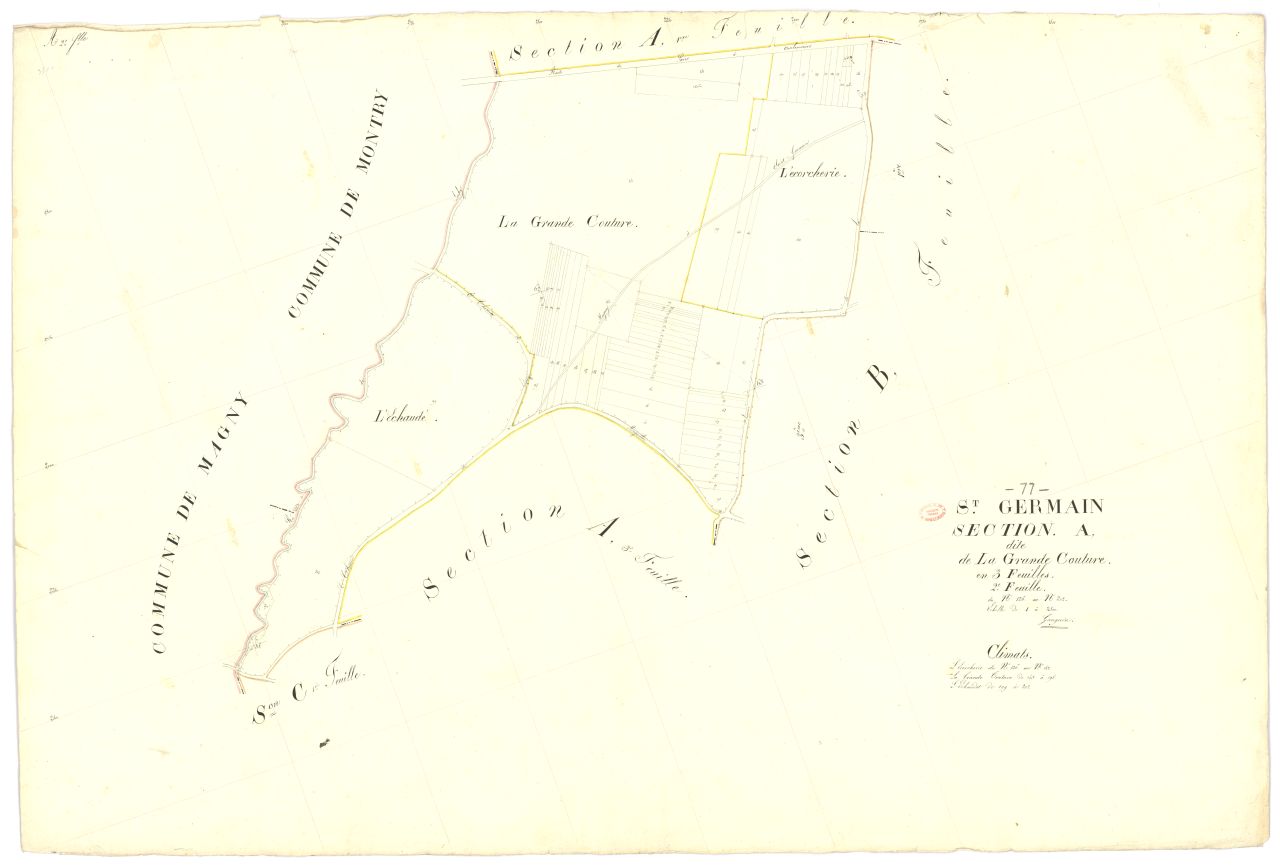 Section A dite de la Grande-Couture, en 3 feuilles, 2eme feuille