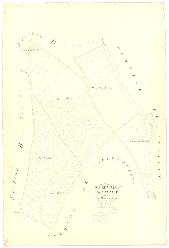 Section B dite du Bout-du-Monde, en 3 feuilles, 2eme feuille
