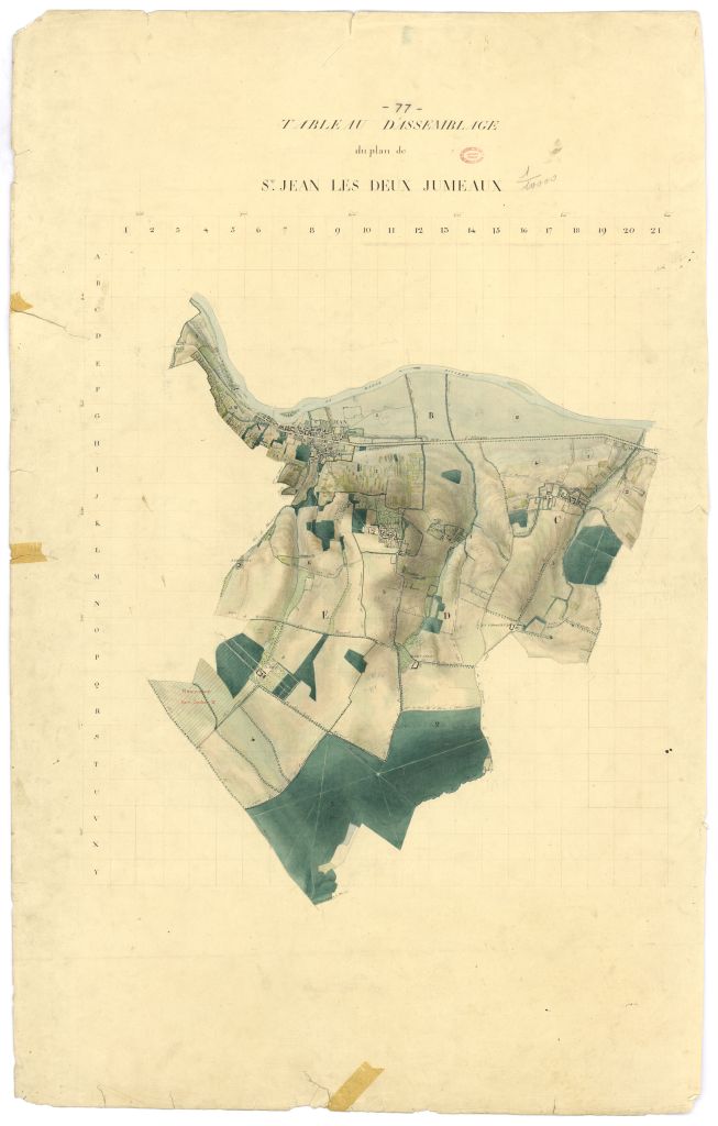 Tableau d'assemblage, 5 sections