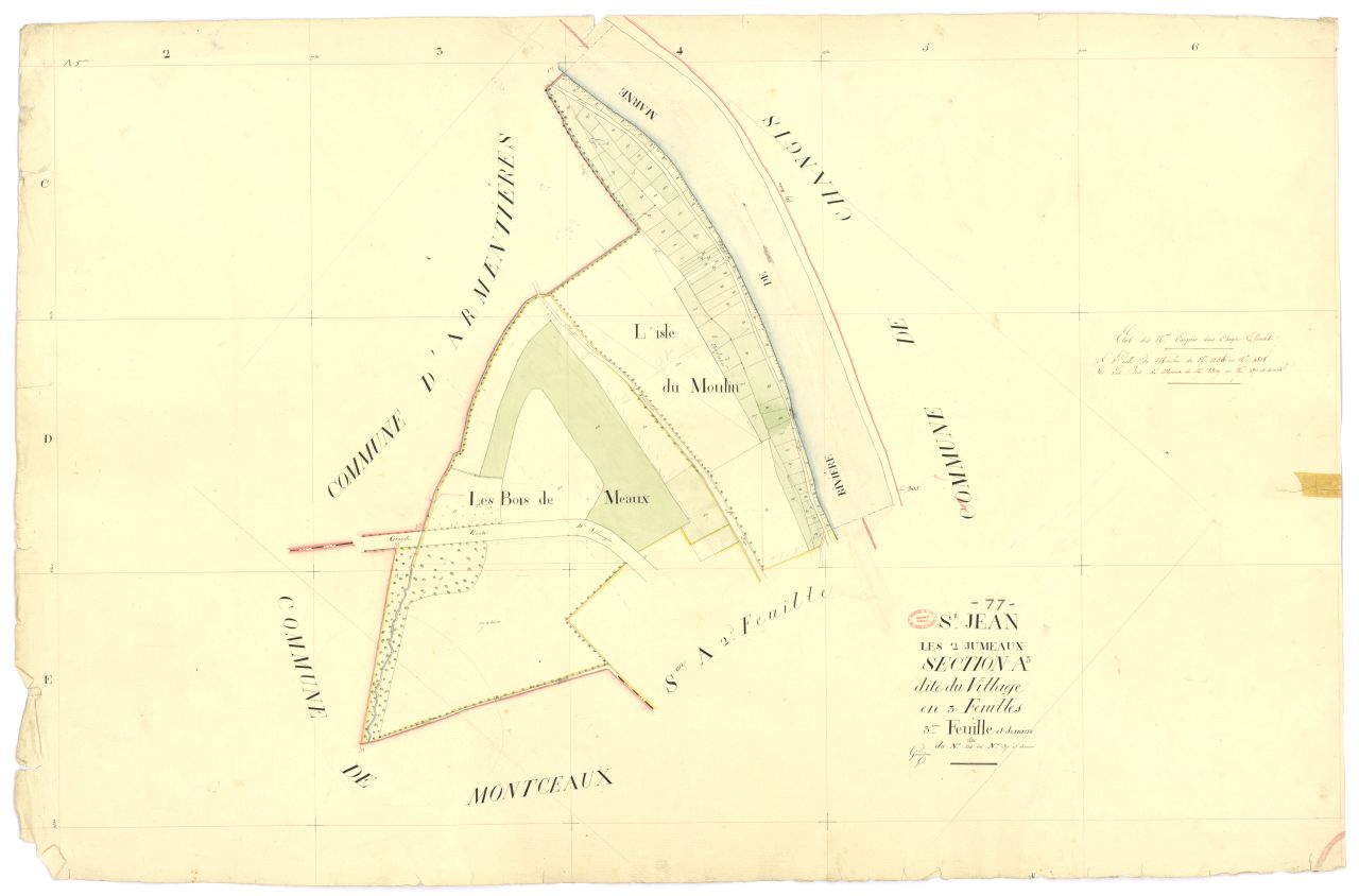 Section A dite du Village, en 3 feuilles, 3eme feuille