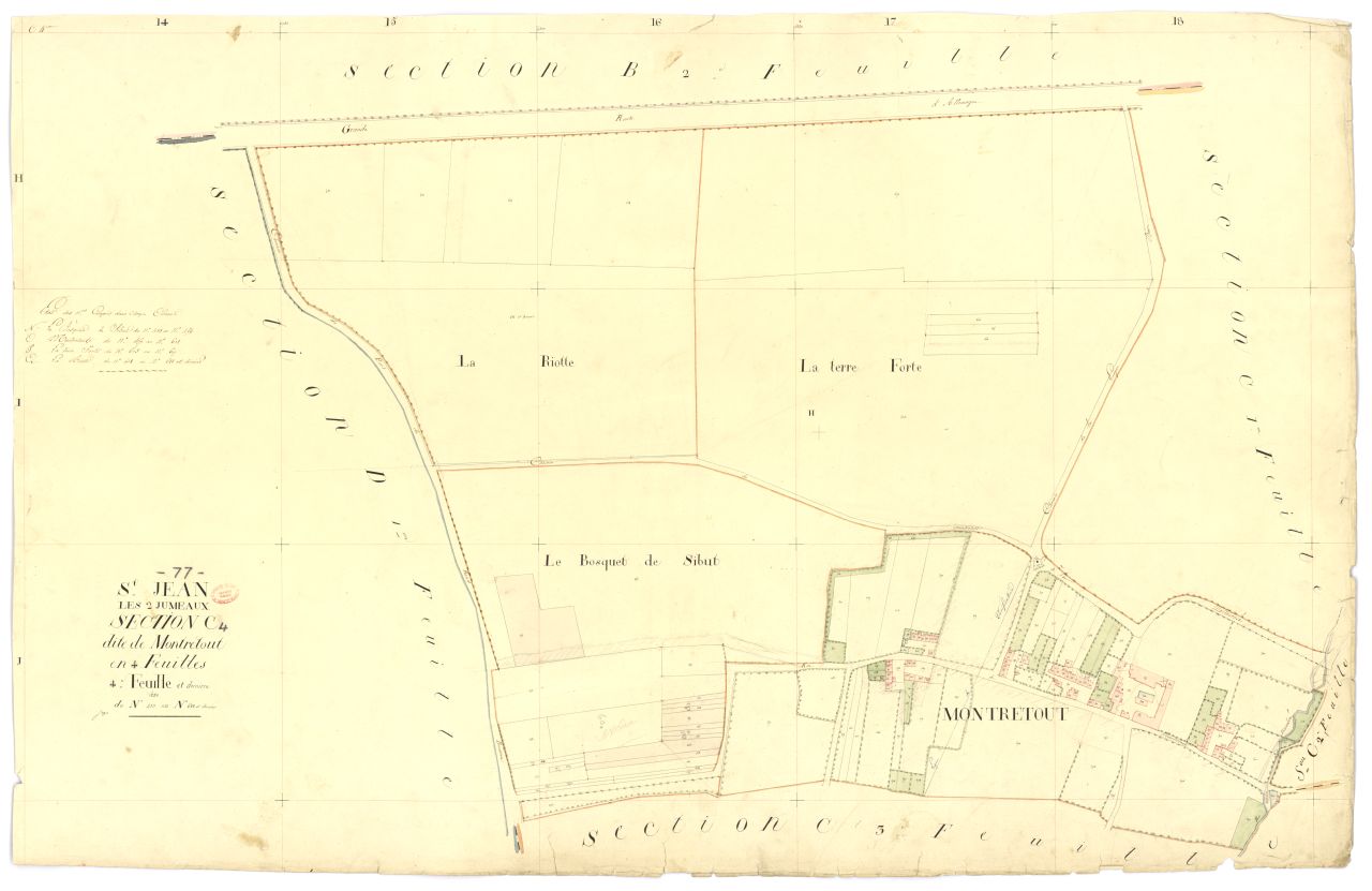 Section C dite de Montretout, en 4 feuilles, 4eme feuille