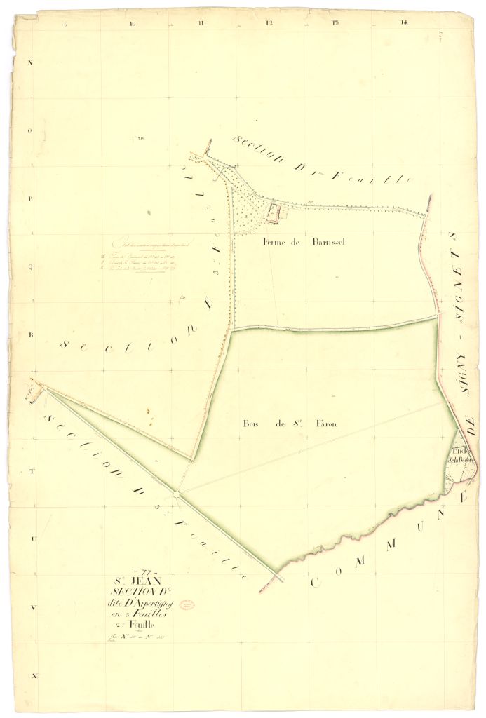Section D dite d'Arpentigny, en 3 feuilles, 2eme feuille