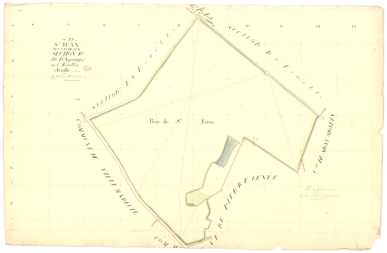 Section D dite d'Arpentigny, en 3 feuilles, 3eme feuille
