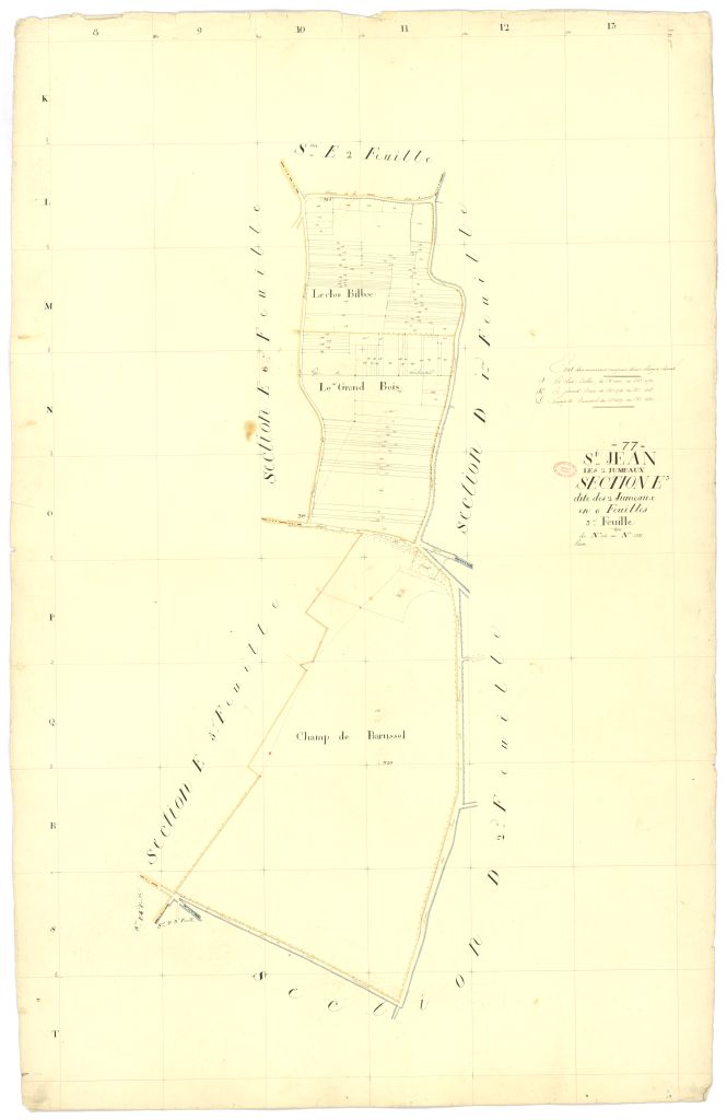 Section E dite des Deux-Jumeaux, en 6 feuilles, 3eme feuille