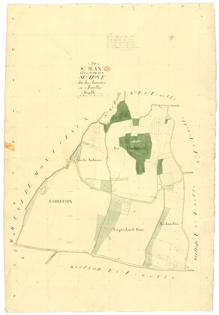 Section E dite des Deux-Jumeaux, en 6 feuilles, 6eme feuille