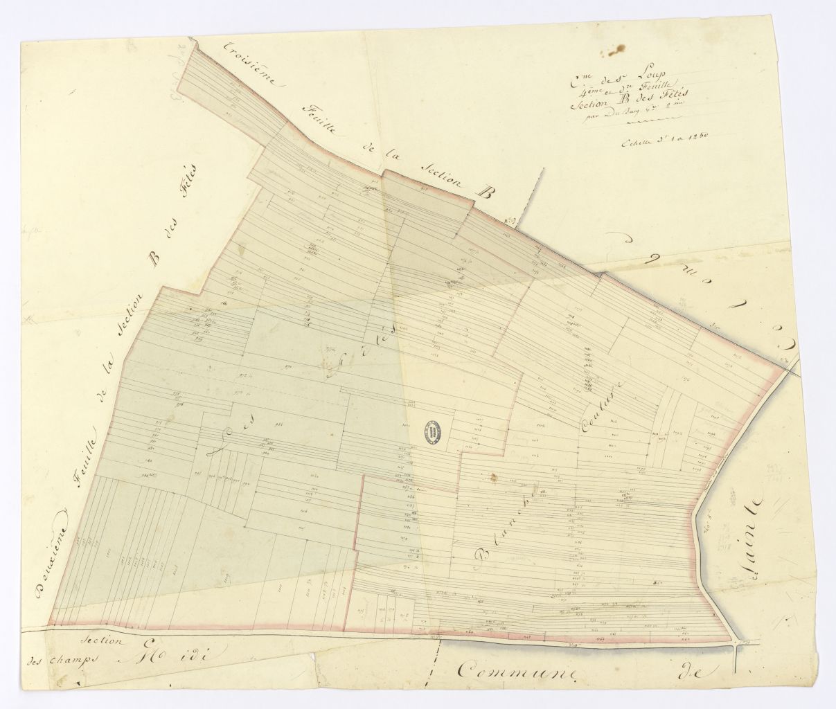 minute, section B, 4eme feuille