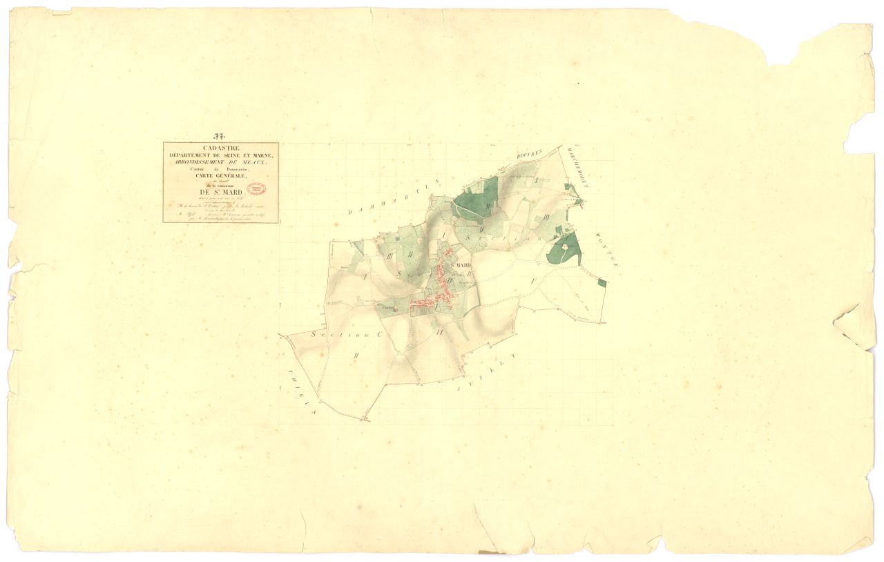 Tableau d'assemblage, 3 sections