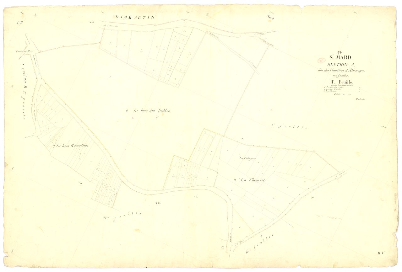 Section A dite des Platrieres-d'Allemagne, en 5 feuilles, 2eme feuille