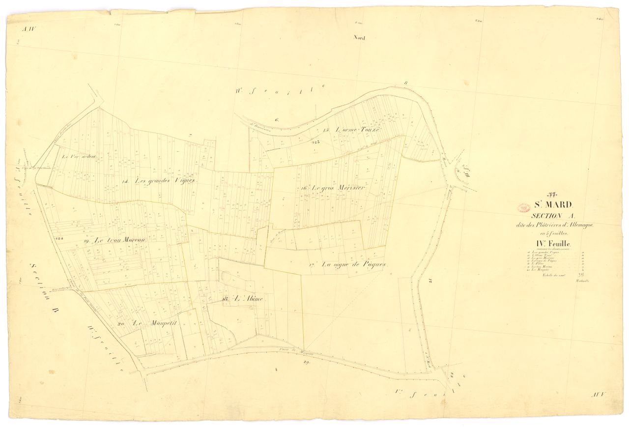 Section A dite des Platrieres-d'Allemagne, en 5 feuilles, 4eme feuille