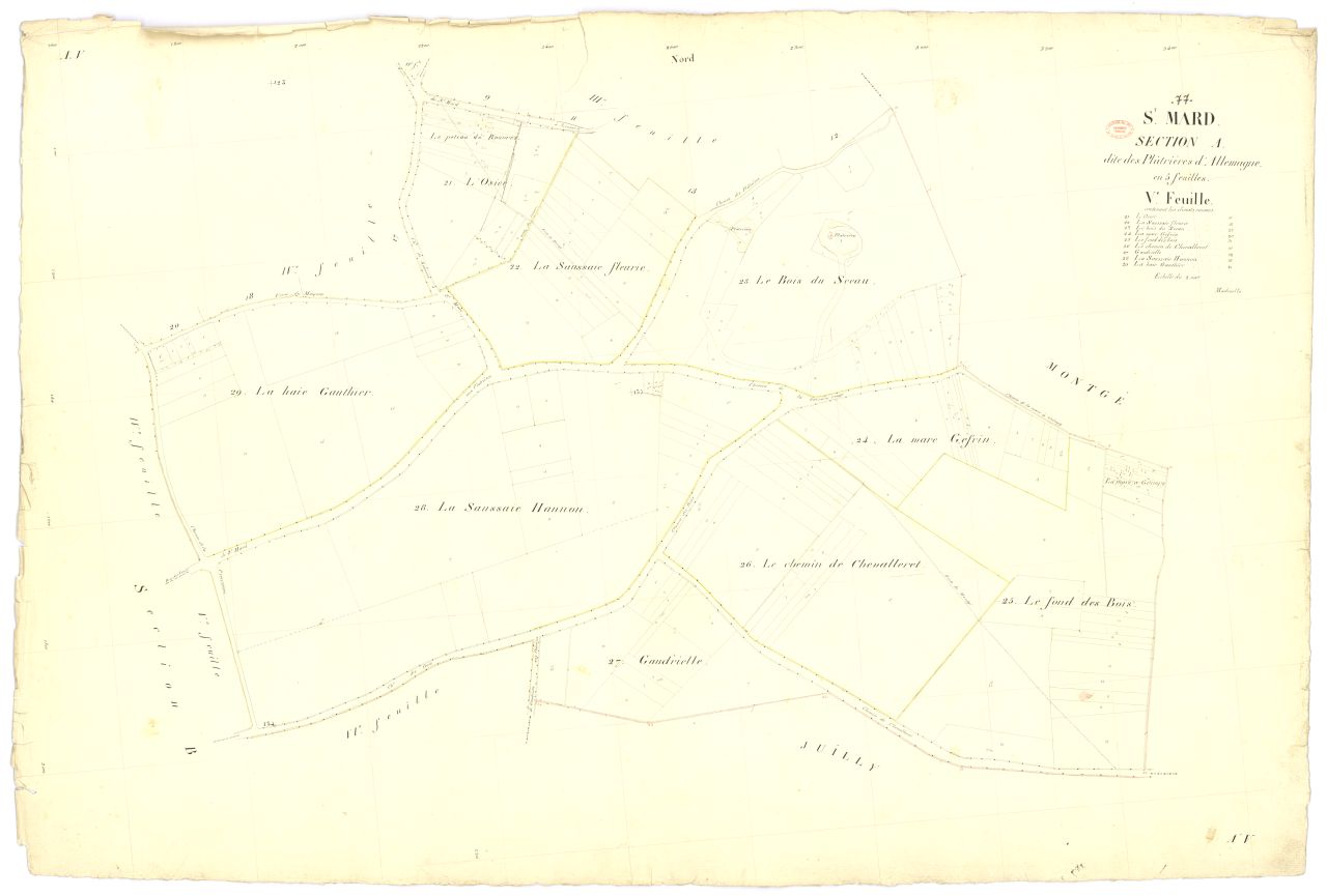 Section A dite des Platrieres-d'Allemagne, en 5 feuilles, 5eme feuille