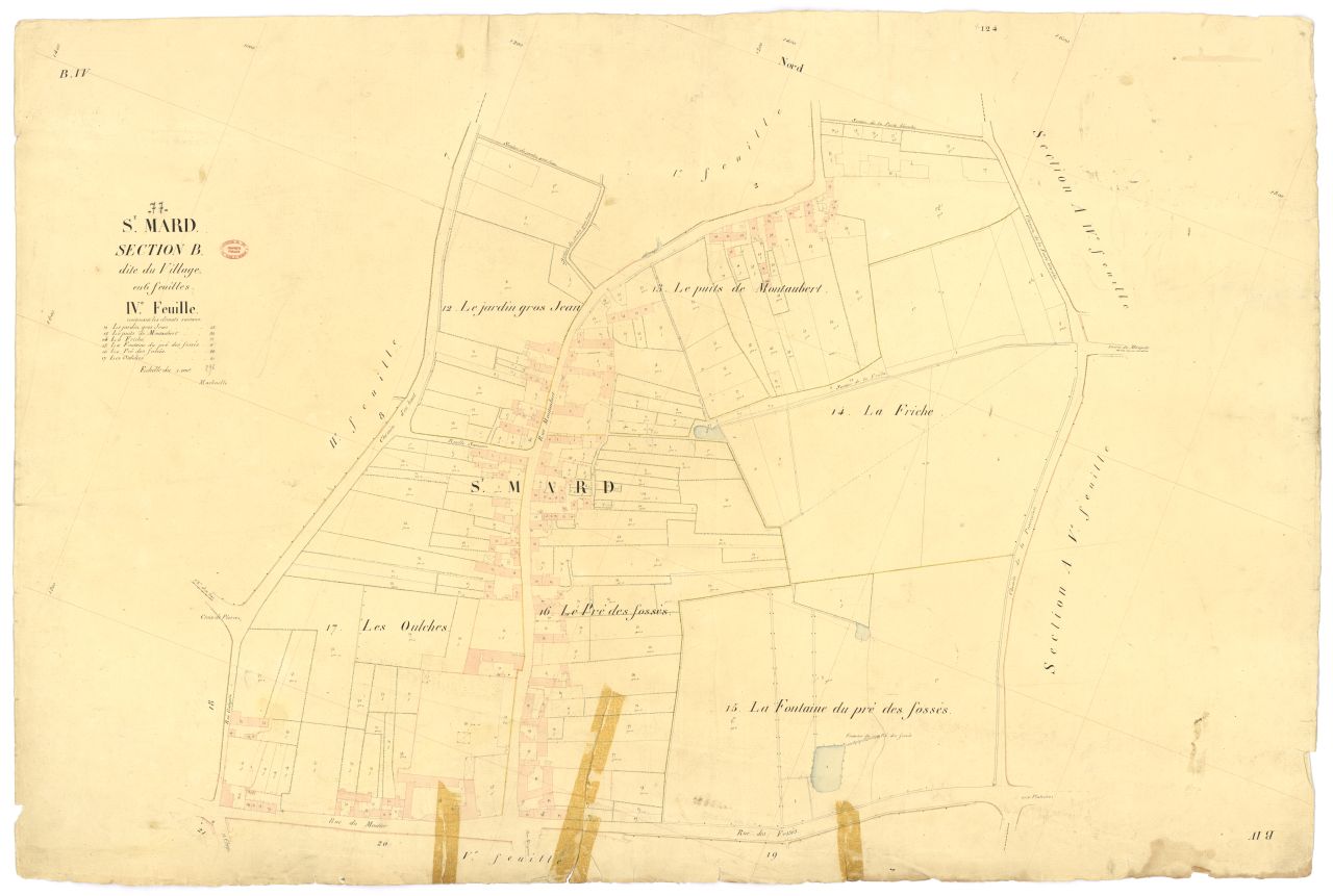 Section B dite du Village, en 6 feuilles, 4eme feuille