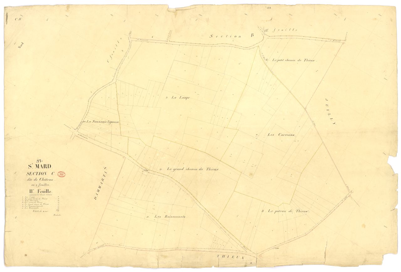 Section C dite du Chateau, en 2 feuilles, 2eme feuille