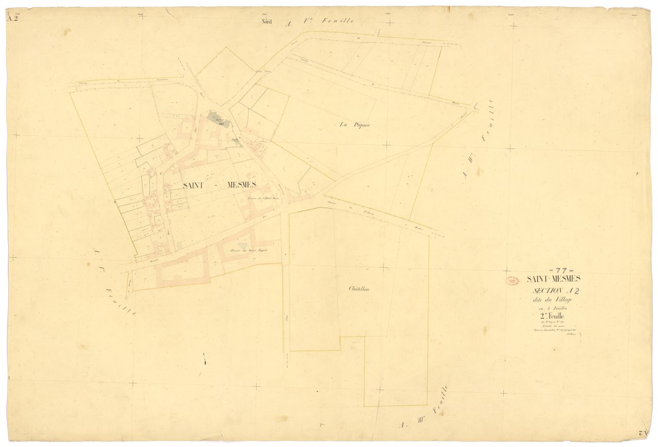Section A dite du Village, en 5 feuilles, 2eme feuille