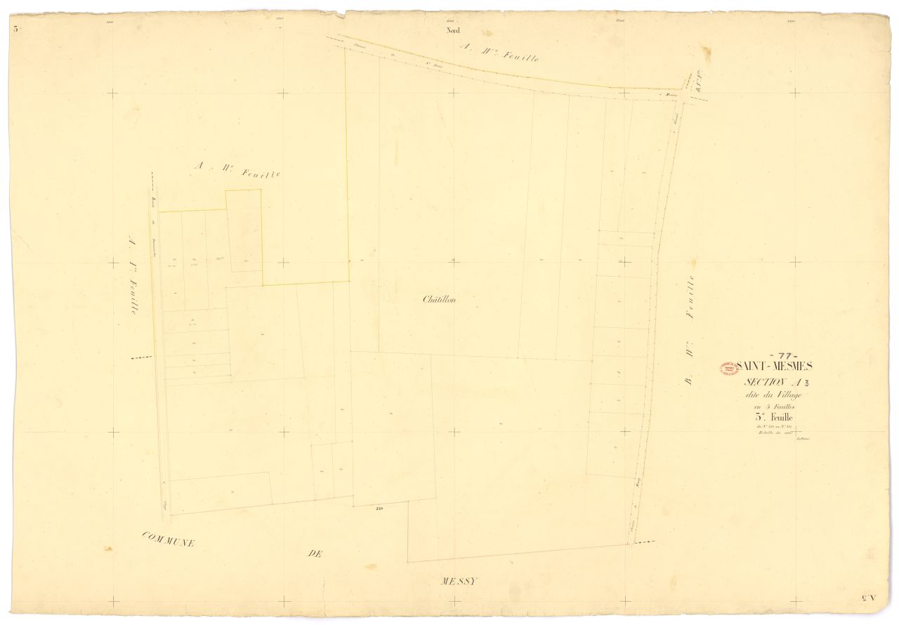 Section A dite du Village, en 5 feuilles, 3eme feuille