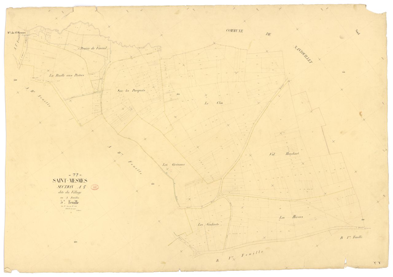 Section A dite du Village, en 5 feuilles, 5eme feuille