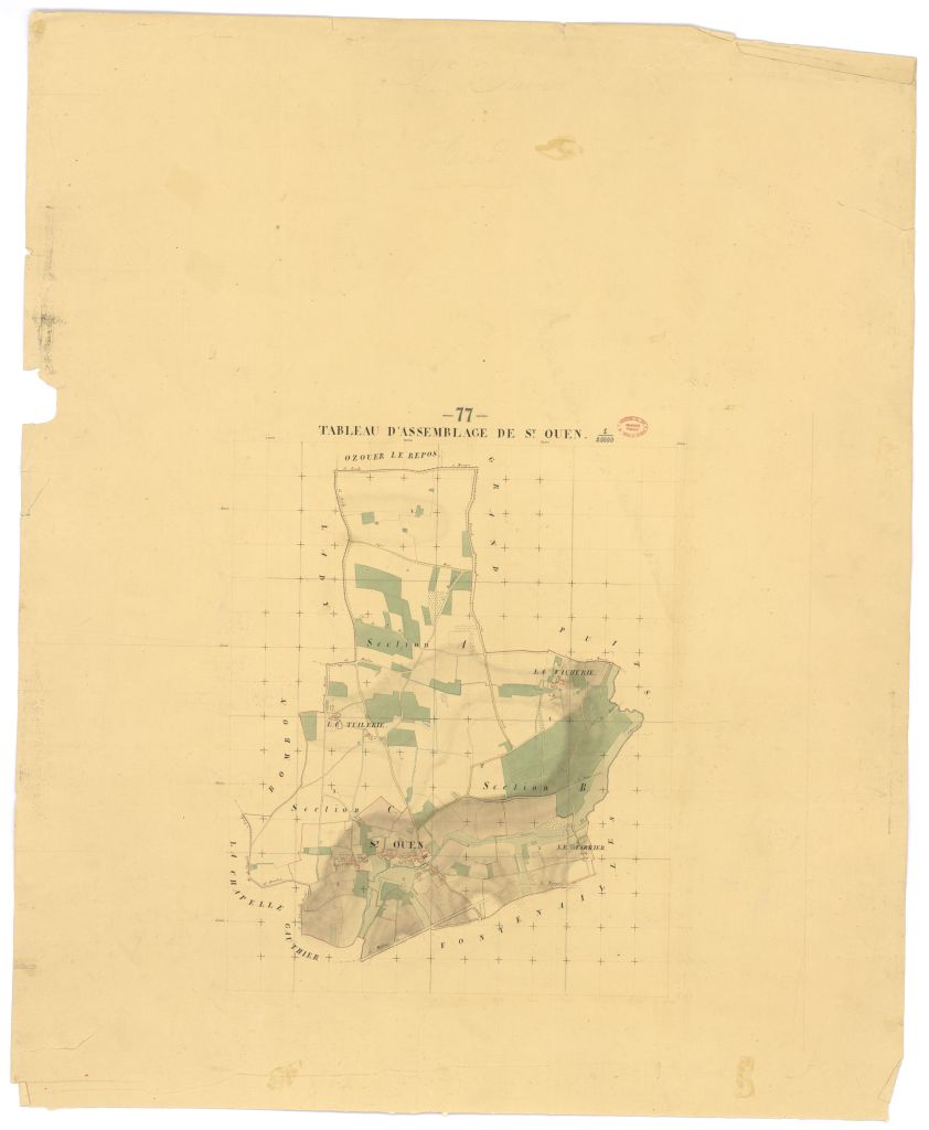 Tableau d'assemblage, 3 sections