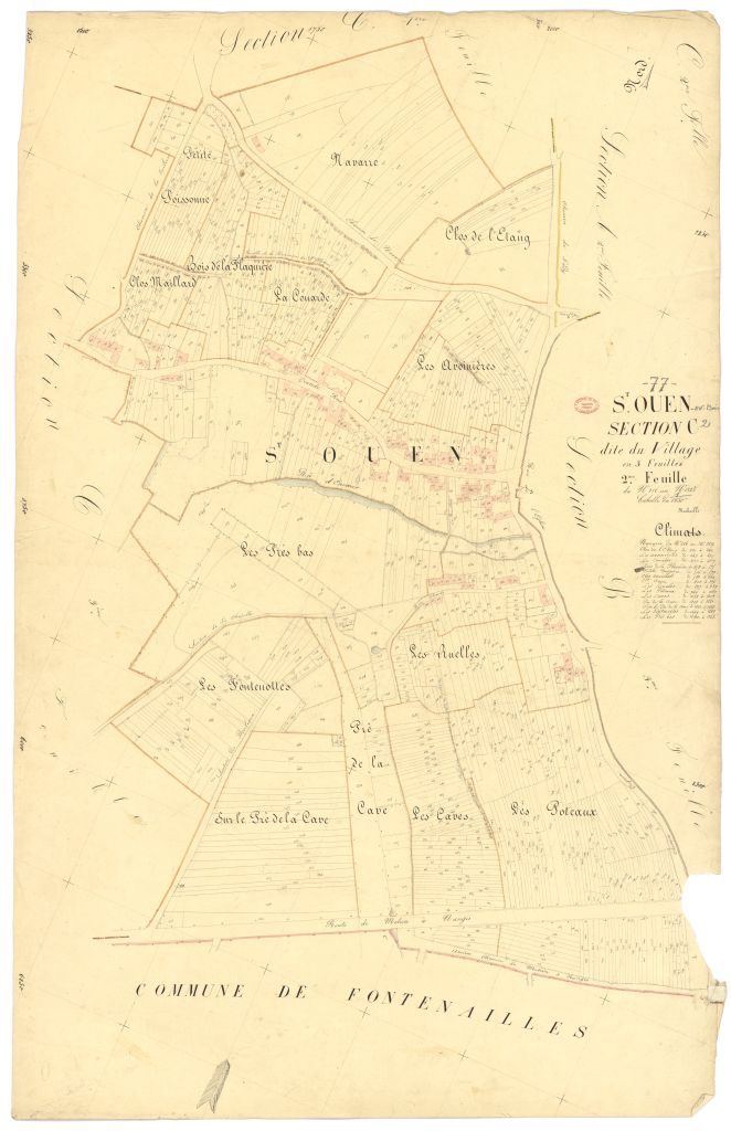 Section C dite du Village, en 3 feuilles, 2eme feuille