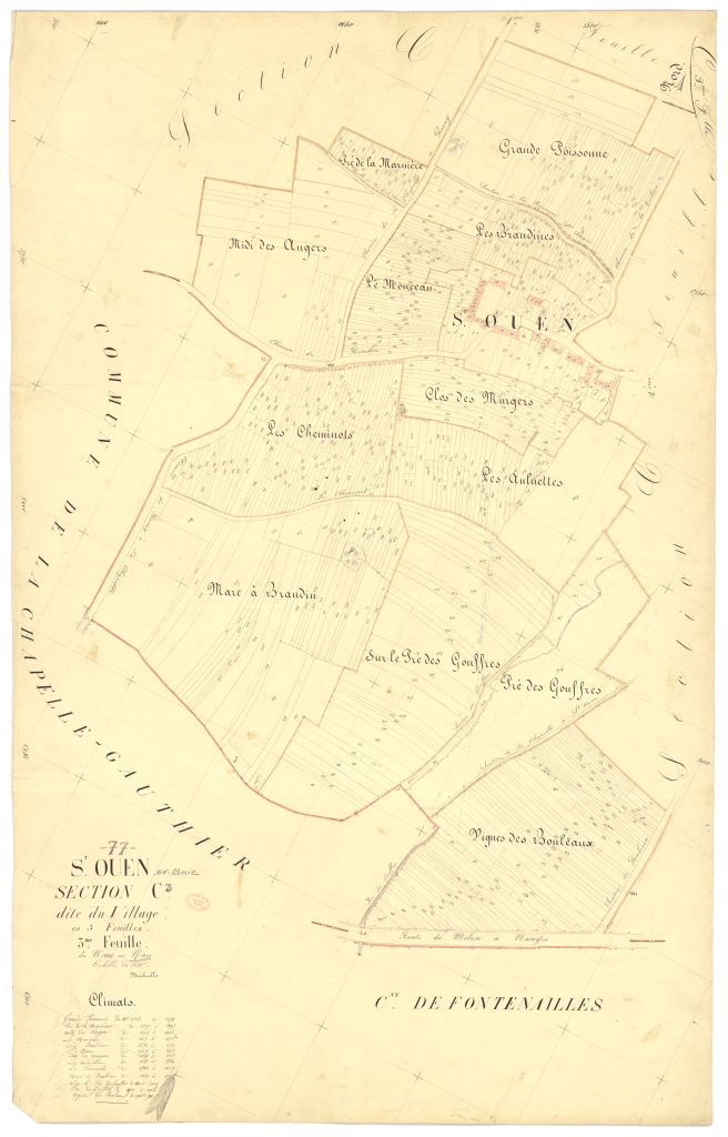 Section C dite du Village, en 3 feuilles, 3eme feuille