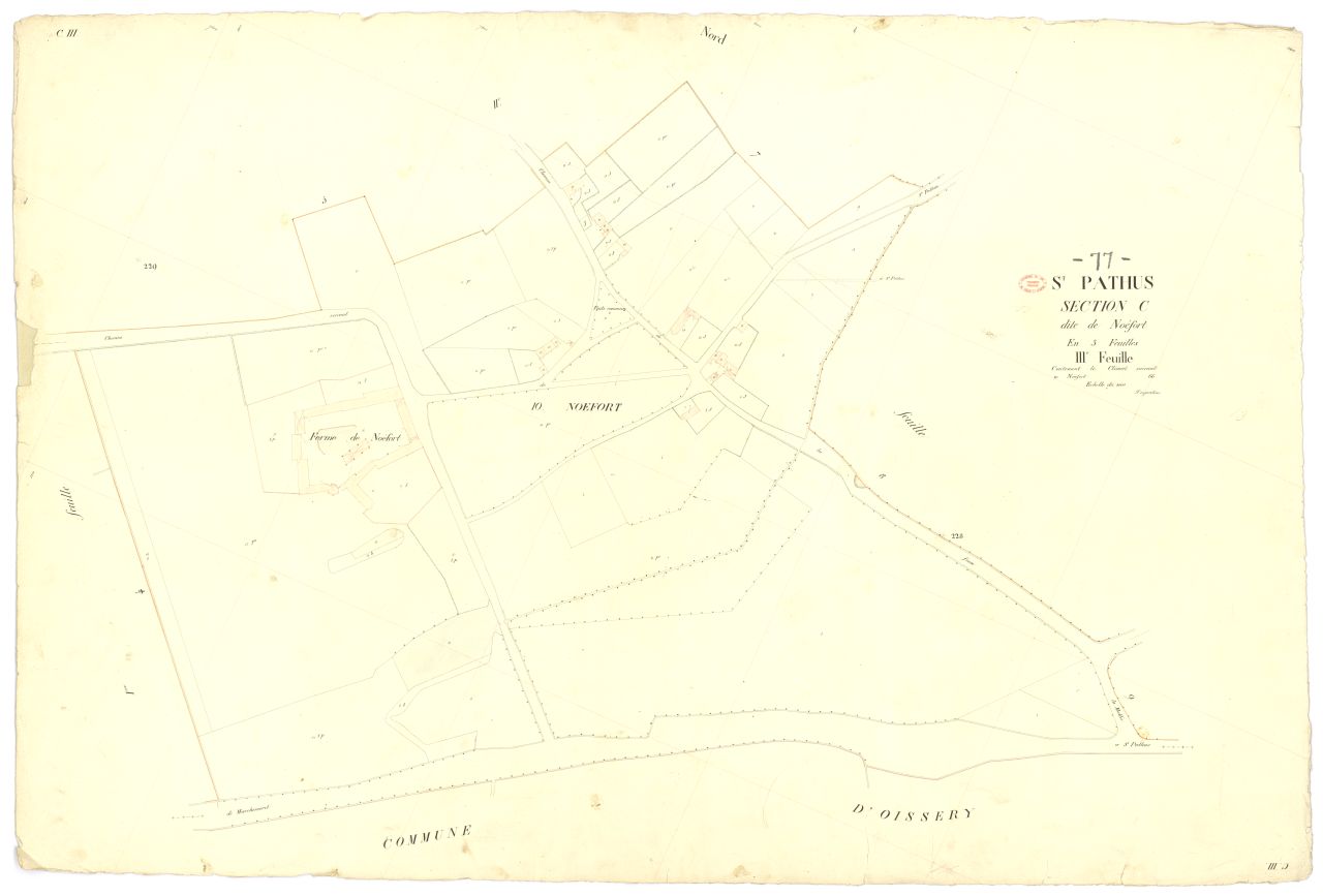 Section C dite de Noefort, en 3 feuilles, 3eme feuille