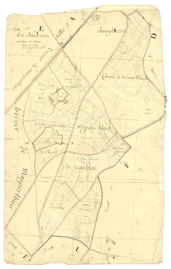 minute, section E, 1ere feuille
