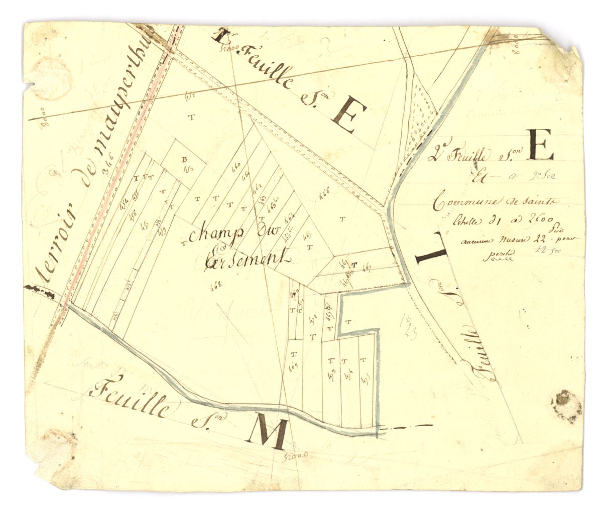 minute, section E, 2eme feuille