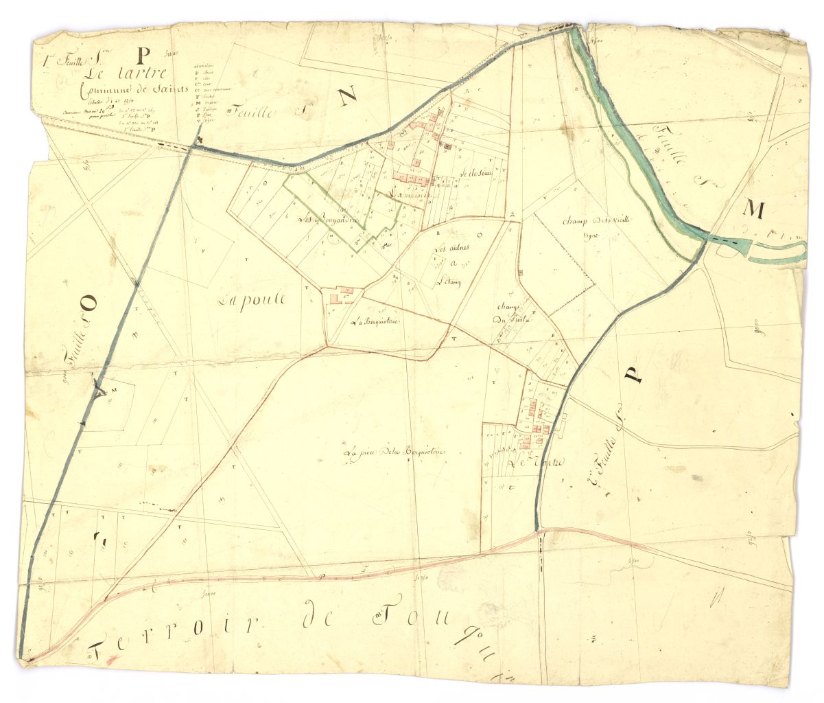 minute, section P, 1ere feuille
