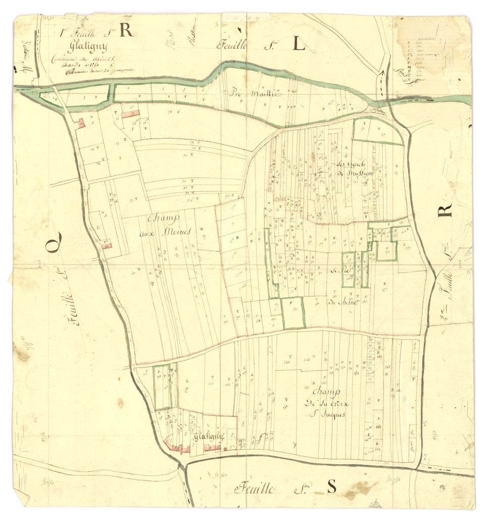 minute, section R, 1ere feuille