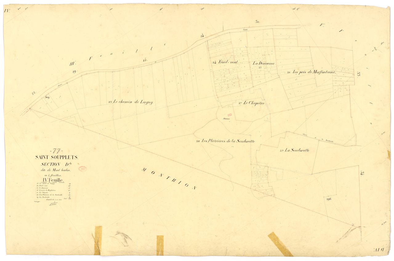 Section D dite du Mont-Boulon, en 5 feuilles, 4eme feuille