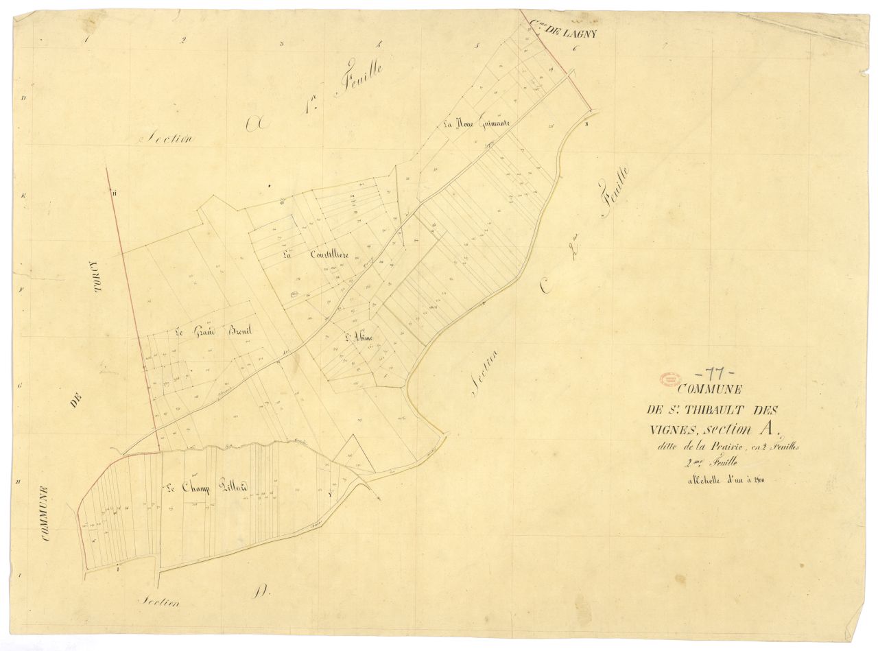 Section A dite de la Prairie, en 2 feuilles, 2eme feuille