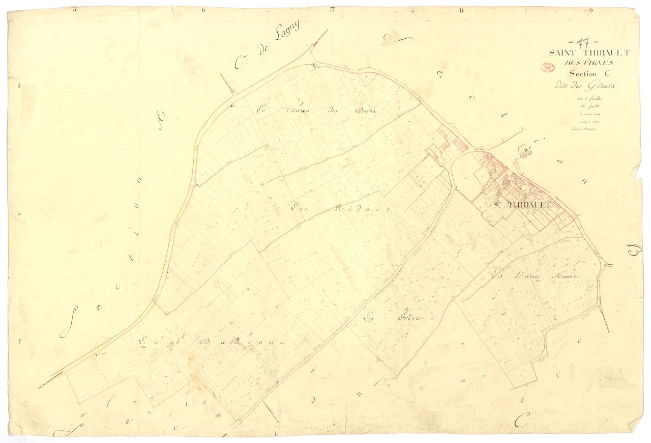 Section C dite de Glases, en 3 feuilles, 1ere feuille