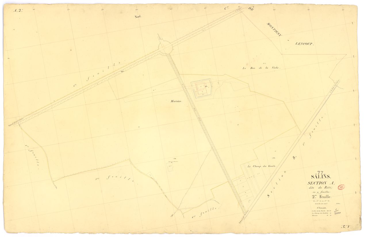 Section A dite du R�ti, en 9 feuilles, 2eme feuille