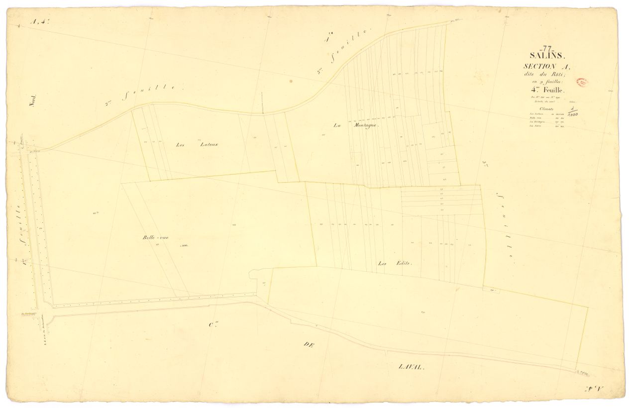 Section A dite du R�ti, en 9 feuilles, 4eme feuille