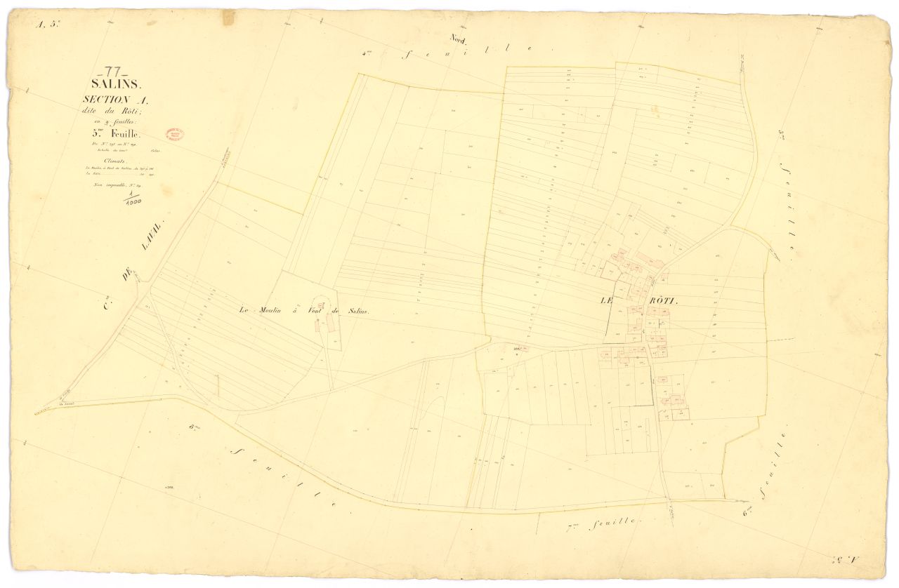 Section A dite du R�ti, en 9 feuilles, 5eme feuille
