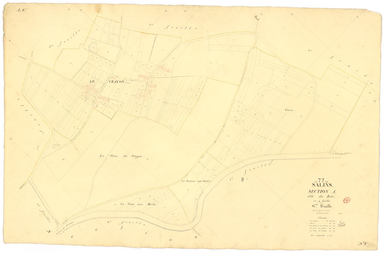 Section A dite du R�ti, en 9 feuilles, 6eme feuille