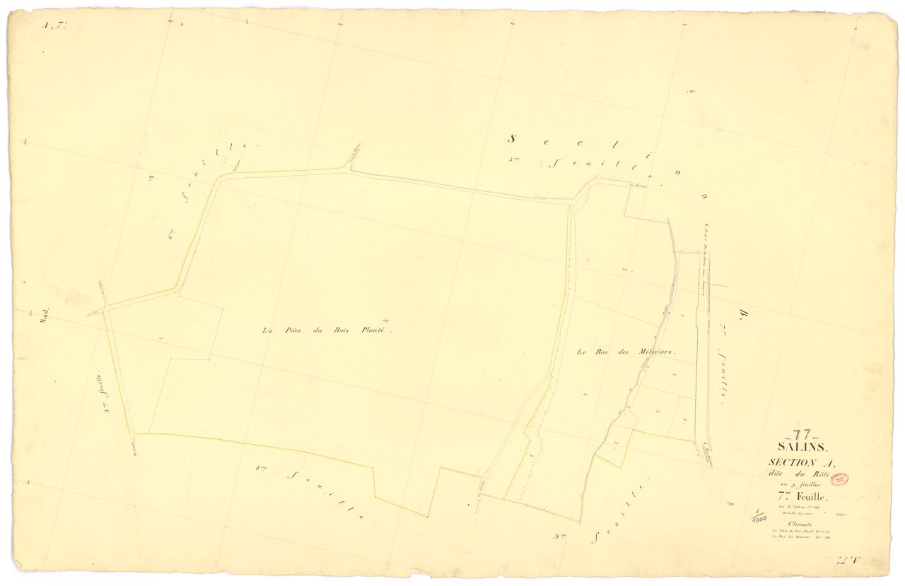 Section A dite du R�ti, en 9 feuilles, 7eme feuille