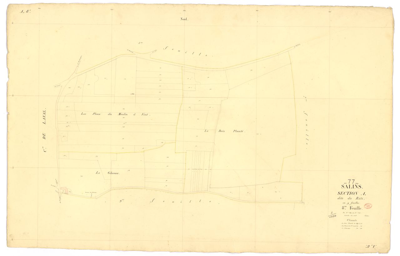 Section A dite du R�ti, en 9 feuilles, 8eme feuille