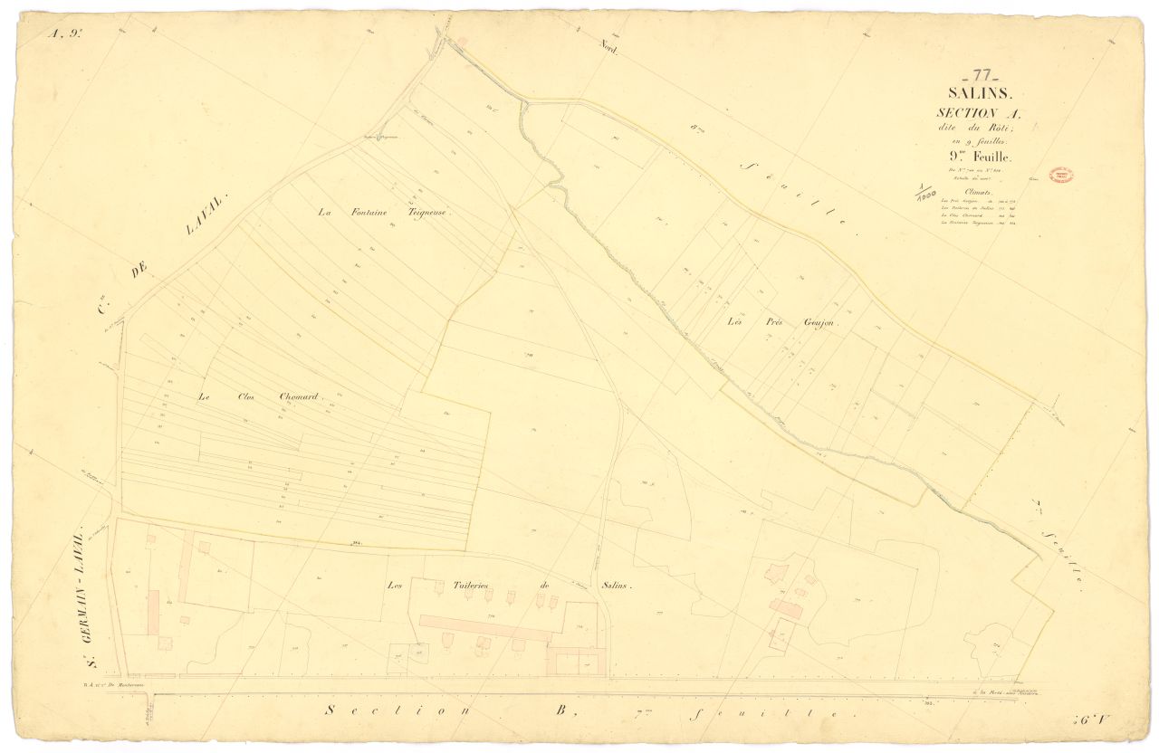 Section A dite du R�ti, en 9 feuilles, 9eme feuille