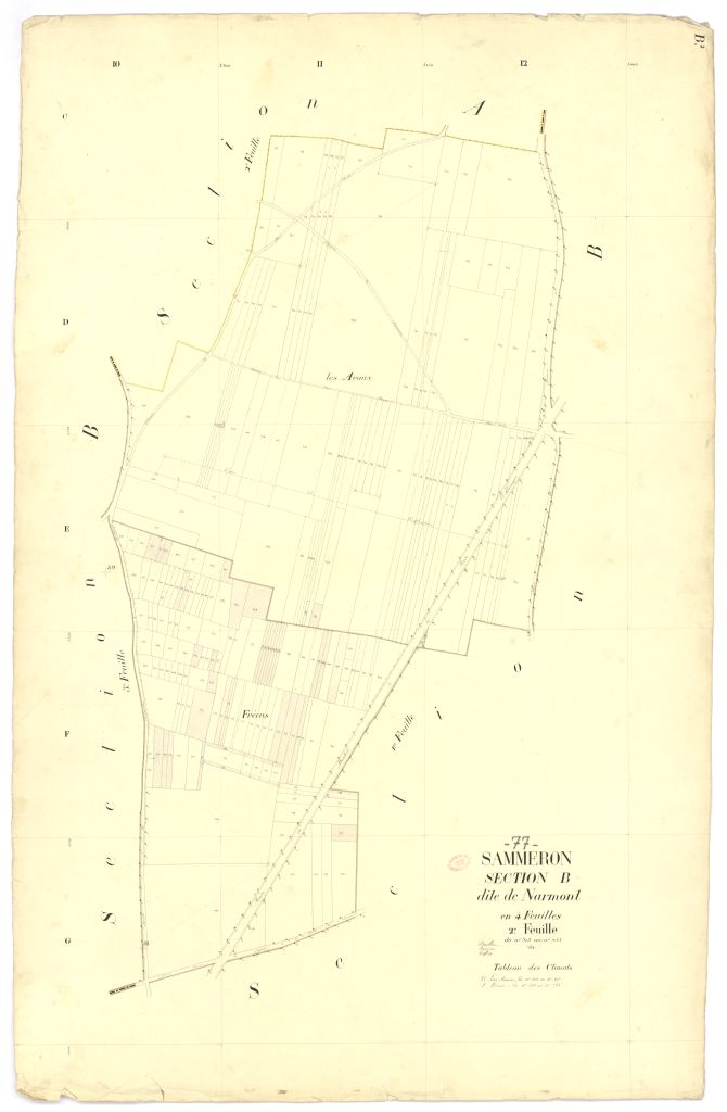 Section B dite de Narmont, en 4 feuilles, 2eme feuille
