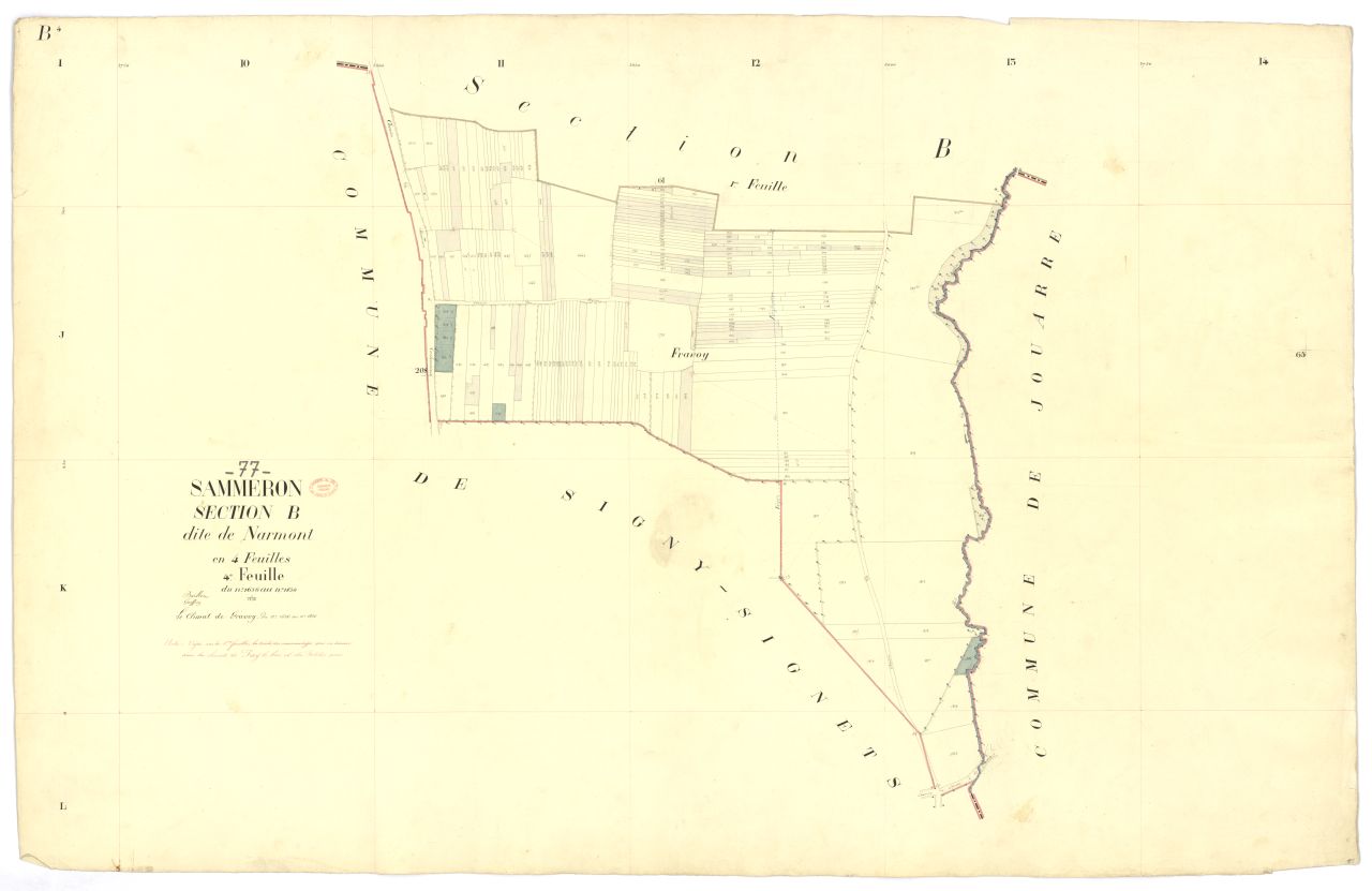 Section B dite de Narmont, en 4 feuilles, 4eme feuille