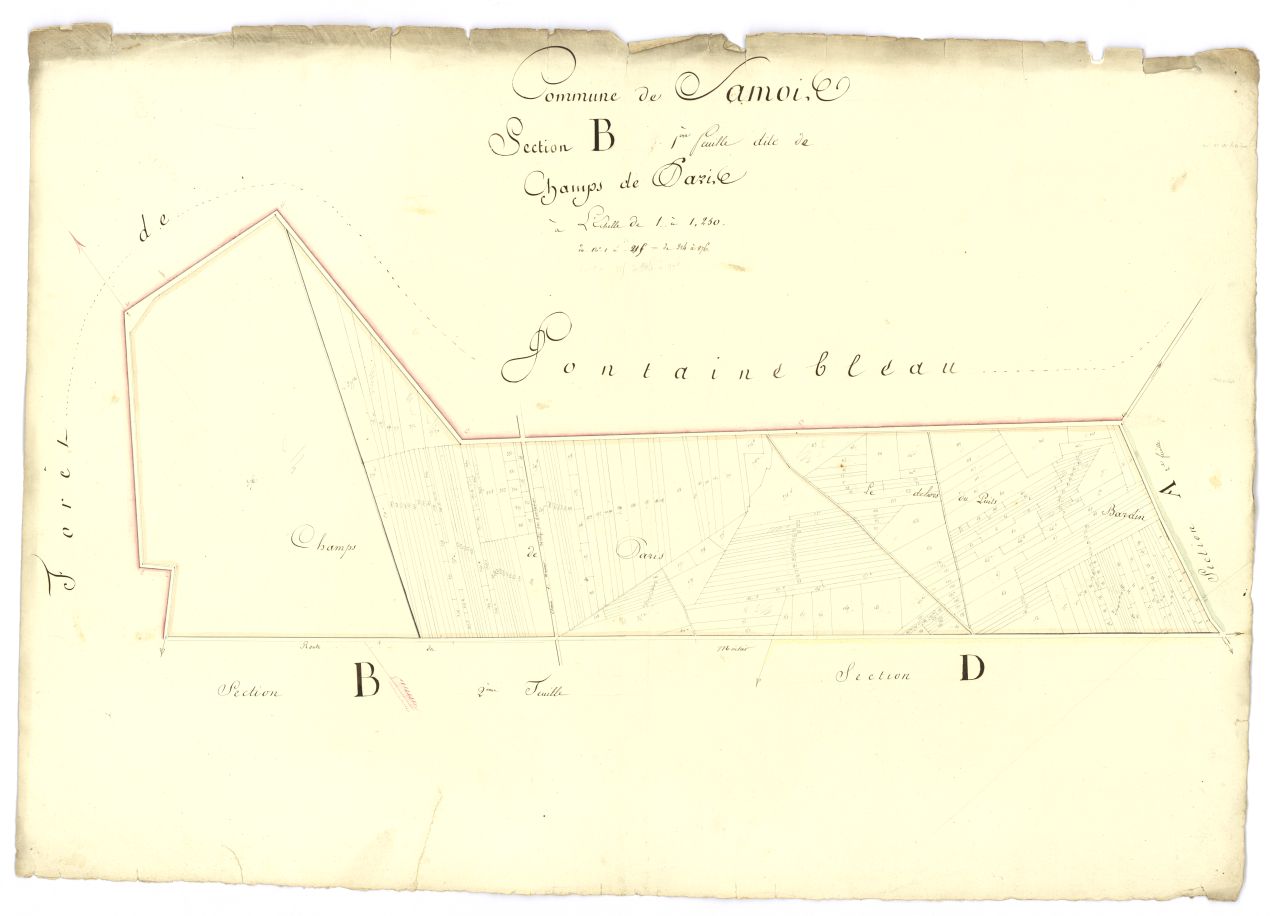 copie, section B, 1ere feuille