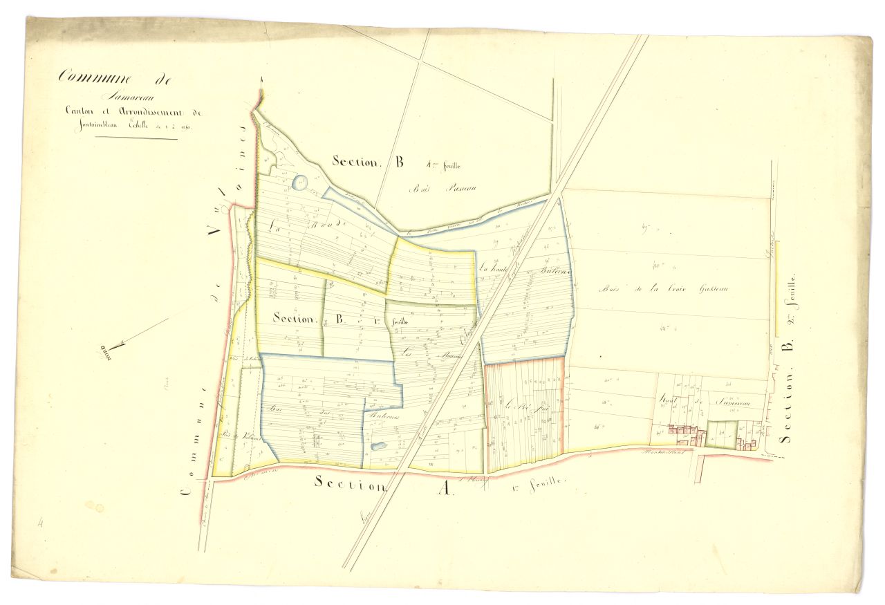 copie, section B, 1ere feuille