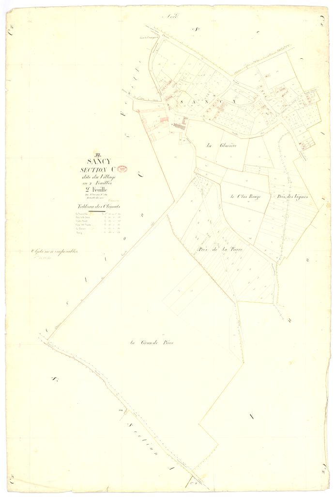 Section C dite du Village, en 2 feuilles, 2eme feuille