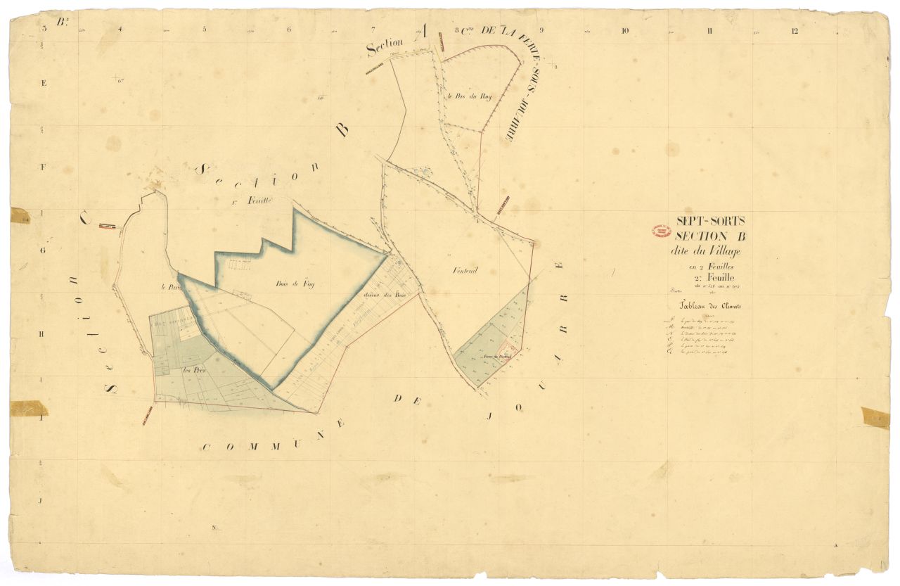 Section B dite du Village, en 2 feuilles, 2eme feuille
