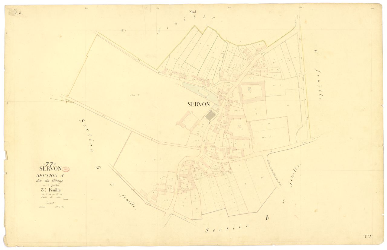 Section A dite du Village, en 6 feuilles, 3eme feuille